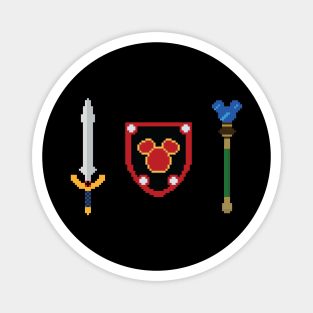 Kingdom Hearts Dream Weapons Pixel Art Magnet